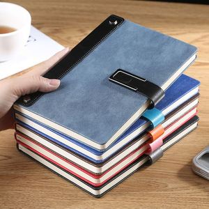 Carnet en cuir PU A5 avec logo personnalisé, cadeau d'entreprise, papeterie de bureau, coffret cadeau avec stylo - Product Image 2