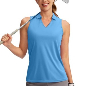 Ropa y Camisetas sin Mangas para Mujer, Camiseta de Golf sin Mangas con Cuello en V, Camisetas de Tenis, Camisetas Polo de Golf con Cuello para Mujer - Product Image 6