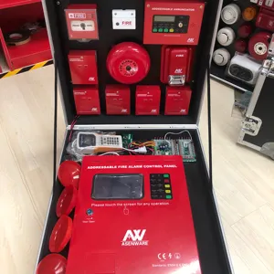Panel de Control de alarma de fuego direccionable, caja de Control de alarma contra incendios