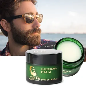 100% Natuurlijke Masc. Mens Grooming Olie Baard Groei 50G Baard Balsem Voor Snor Verzachten Hydraterende