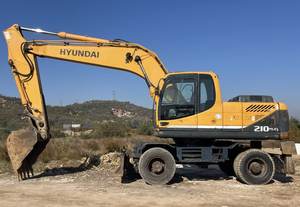 Excavadora de ruedas Hyundai 210W-9 de segunda mano de buena calidad Excavadora usada original de Corea Hyundai 210W-9 - Product Image 6