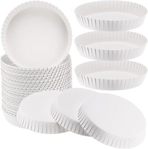 Couvre-gobelet en papier jetable, écologique, de qualité alimentaire, recyclable, pour hôtels et restaurants, logo personnalisé, protection anti-poussière, blanc - Product Image 1