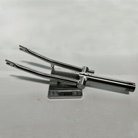 Fourche en titane vélo léger vélo de neige 25mm fourche filetée Steerer pliant prix usine de 16 "pour vélo pliable 28.6mm 250mm