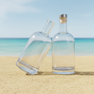 Bottiglia di Vetro Vuota per Liquori, Vodka, Gin, Vino, <span class=keywords><strong>Whisky</strong></span>, Personalizzabile con Logo, 100ml 200ml 500ml 750ml, con Tappo in Sughero - Product Image 4