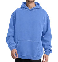 Sweat-shirt décontracté à capuche pour homme, coupe ample, avec poche kangourou, poignets et ourlet côtelés