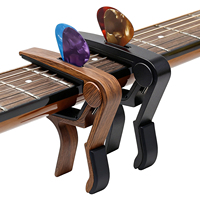 Penjepit Gitar Custom Factory Matte Finish dengan Slot Penahan Pick untuk Aksesoris Gitar Akustik, Elektrik, dan Klasik