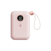 Batterie externe classique 10000 mAh, charge rapide 22,5 W, USB-C, avec câble intégré, coque ABS, finition UV