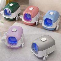 Bac à litière pour chat surdimensionné écologique avec une capacité de 25 L et en matériau PP, accessoires pour toilettes pour chats, fournitures pour animaux de compagnie