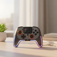 Control de Juego GAMINJA de Alta Gama con Pantalla, Luz RGB, Giroscopio de 6 Ejes, Botón Turbo, Joystick Inalámbrico para Switch 2