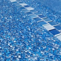 Hochwertige 1-3mm 3-6mm Schillernde Unregelmäßige Dekorative Glasperlen für Heimdekoration, Aquarium, Schwimmbad, Verzierungen und Bauarbeiten