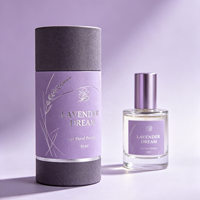 Tube en carton kraft de luxe pour cadeaux, acceptant les créations personnalisées, estampage à chaud doré, emballage écologique pour parfums et marchandises.