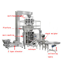 Machine automatique de remplissage et de scellage d'emballages alimentaires soufflés à l'azote pour popcorn chips de pommes de terre snacks Vffs