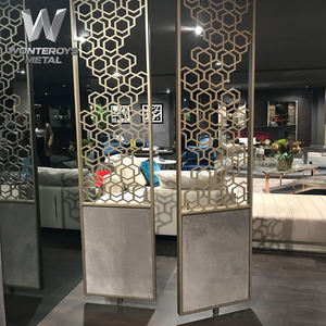 Moderna Mampara Divisoria de Acero Inoxidable 304 Cortada con Láser, para Decoración de Interiores de Restaurantes - Product Image 1
