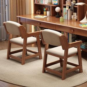Silla de estudio para niños de madera maciza, altura ajustable para tareas y escritura, diseño moderno y sencillo - Product Image 1