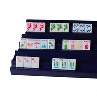 Série de valises de plage sur mesure, bleu océan, jeu de tuiles de mahjong américain en acrylique monocouche, couleur UV pour divertissement festif