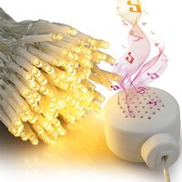 Mini guirlande lumineuse LED RGB à 20 boutons avec télécommande, contrôle musical par application, IP68, pour Noël