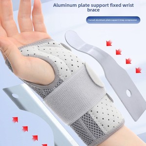 Soporte de Muñeca Ajustable para Adultos con Doble Férula de Aluminio y Correa de Compresión para Protección en Gimnasio, Deportes y Artes Marciales - Product Image 2