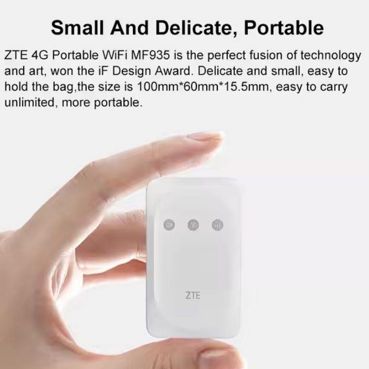 ZTE MF935 4G LTE Mobile WiFi Router Cat4 150Mbps Pocket Wifi Hotspot ...