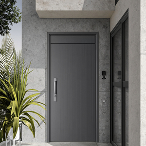 <span class=keywords><strong>Porte</strong></span> <span class=keywords><strong>d</strong></span>'<span class=keywords><strong>entrée</strong></span> en acier de sécurité antivol moderne et bon marché utilisée pour la <span class=keywords><strong>porte</strong></span> de sécurité <span class=keywords><strong>d</strong></span>'<span class=keywords><strong>entrée</strong></span> extérieure utilisée pour la vente - Product Image 5