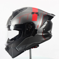 TOOP nouveau Offres Spéciales casque de moto rabattable personnaliser Service Fabricante modulaire Casco Led feu arrière Plegable casques moteur