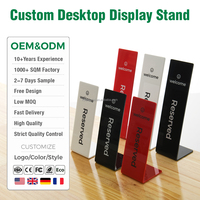 Support de Table Pliant en Acrylique Transparent de Luxe OEM pour Panneau de Table, Présentoir en Acrylique pour Magasin, Boutique, Restaurant