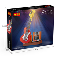 COGO – blocs de construction sur mesure, Mini briques de guitare, jouets pour enfants