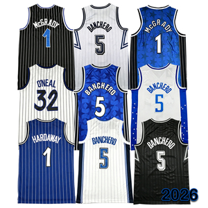 Paolo Banchero 2026 para Hombre # Camiseta de Baloncesto Retro de 5 Costuras, Estilo Casual, con Diseño de Tracy McGrady, Penny Hardaway y Shaquille O'Neal - Product Image 1