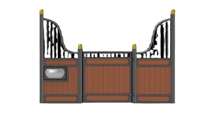Puerta Corredera/Abatible Portátil Prefabricada de Bambú <span class=keywords><strong>para</strong></span> Caballos, Duradera, Fácil Instalación, Tamaño y Color Personalizables, Nueva <span class=keywords><strong>para</strong></span> Establos - Product Image 5