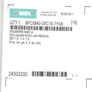 1 Stuk Gloednieuwe Originele 840d Softwarelicentie 6fc5840-3xc10-7ya8 PLC Industriële Automatisering - Product Image 2