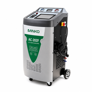 Fully Automatic R134a R1234yf AC Recovery Machine With <strong>Flushing</strong> for Auto Air Conditioning Recycle Recharge Service <strong>Station</strong> - Product Image 1