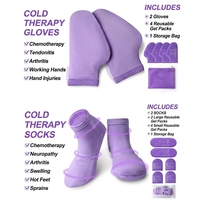 Chaussettes de cryothérapie personnalisées et gants de cryothérapie pour la chimiothérapie, la neuropathie, kit de soins pour la chimiothérapie pour femmes et hommes