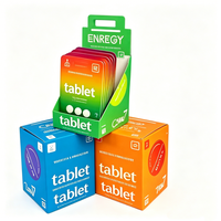 Emballage personnalisé en blister pour tablette, carte en blister recyclable avec boîte de présentation, boîte en carton pour la vente au détail