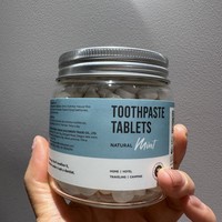 Tabletas de Pasta Dental con Flúor y NHAp, Zero Waste, Menta Refrescante, 248 Tabletas, Veganas y Libres de Crueldad Animal, Sin Plástico
