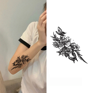 Small Clear Waterproof Temporary <b>Tattoo</b> Sticker Sweat Proof Herbal Ink Water Transfer <b>Paper</b> for Body Art Party Festival Use - Product Image 5