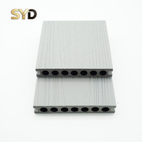 Planches de terrasse en composite WPC co-extrudées, imperméables et résistantes aux intempéries, à grain de bois, pour jardin, patio et balcon