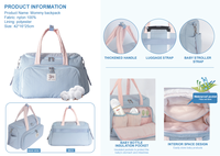 Nouvel arrivage Organisateur de poussette de grande capacité Sac de voyage pour maman Sac à couches pour nouveau-né pour les sorties Ensemble de sac pour maman