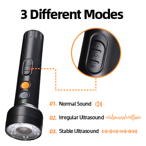 Dispositivo Antiabbaio a Ultrasuoni con 3 Modalità di Addestramento, Trainer Portatile per Cani, Deterrente per Abbaio - Product Image 3