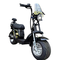 Citycoco 1800W EEC COC CE DOT Scooter Eléctrico de Dos Ruedas con Suspensión, Horquilla Delantera y Freno de Disco para Adultos