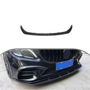 Divisores de Labios Delanteros de Fibra de Carbono W205 S205 C205 A205 para <span class=keywords><strong>Mercedes</strong></span> <span class=keywords><strong>Benz</strong></span> <span class=keywords><strong>Clase</strong></span> <span class=keywords><strong>C</strong></span> C43 AMG 2D 4D <span class=keywords><strong>2020</strong></span> 2021 - Product Image 2