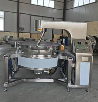 Marmite de cuisson électrique inclinable à double enveloppe avec agitation automatique, pour la caramélisation du sucre et le contrôle automatique de la température
