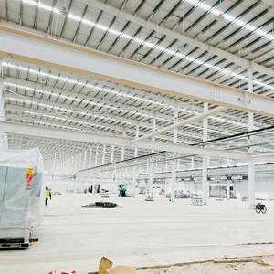 Snelle installatie <span class=keywords><strong>prefab</strong></span> geprefabriceerde draagbare hangar stalen modulaire constructie magazijn metalen schuur - Product Image 3