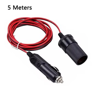 2M/5M Car Cigar <strong>Lighter</strong> Plug 12V <strong>Extension</strong> Cable Adapter Socket Charger <strong>Lead</strong> With Indicator Light - Product Image 1