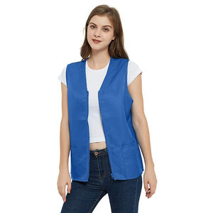 クリーニングエプロン通気性ポリエステル制服スーパーマーケットボランティアワークベストカスタムロゴプロモーション - Product Image 5