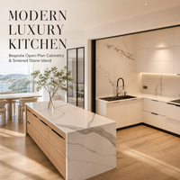 Fabricant OEM ODM de meubles de cuisine complets, armoires de cuisine classiques blanches, couleur et taille personnalisées pour hôtel et villa