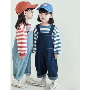 Salopette en Jean pour enfants, vente en gros, automne <span class=keywords><strong>2022</strong></span>, combinaisons en Jean pour bébés, salopette tendance pour filles - Product Image 5