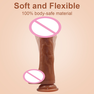 Nuovo arrivo rilascio Super lungo 8.6 pollici di Silicone liquido enorme Dildo gomma artificiale pene giocattoli sessuali in gomma per le donne - Product Image 3