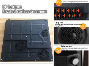 GS/CE/CB Khung Thép Không Gỉ Hybrid Countertop Phạm Vi Cảm Ứng Bếp Hồng Ngoại Cảm Ứng - Product Image 4