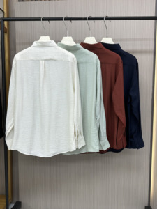 Uomini in primavera. Personalizza quello che stai cercando una <span class=keywords><strong>camicia</strong></span> Casual da lavoro a maniche lunghe personalizzata, semplice e traspirante - Product Image 6