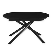 Table à manger moderne de haute qualité européenne, extensible, en métal, 4-8 places, style industriel, meubles pour la maison, cuisine, hôtels, parcs