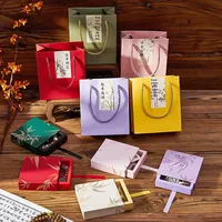 Nouvelle boîte d'emballage de bijoux rectangulaire de style chinois en film PE anti-oxydation haut de gamme pour bracelets, lunettes et montres Modèle 06